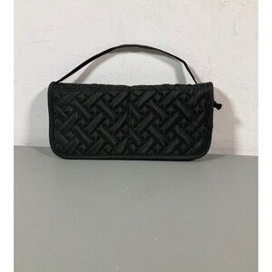 Lug Sleeper Brush Holder Compact Polyester Case - Brushed Black with Button & Dr